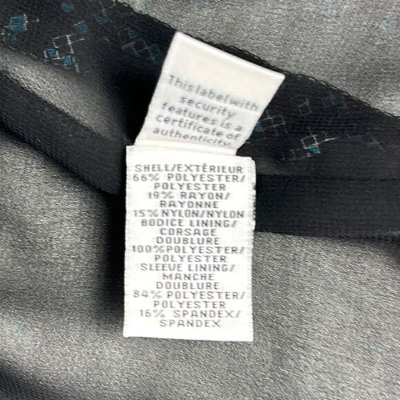 Diane Von Furstenberg DVF Women Full Zip Short Boxy Blazer Jacket Black Blue 14 - Picture 12 of 12